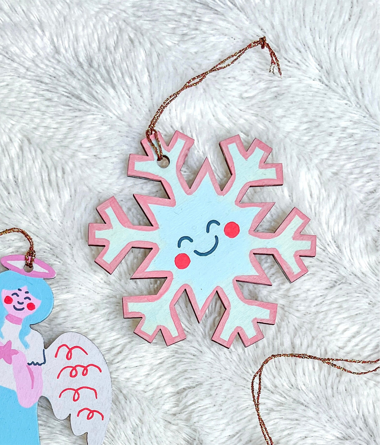 Hand Painted Ornament | Snowflake