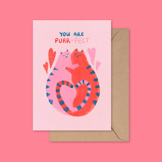 Valentines Cards | Cat themed